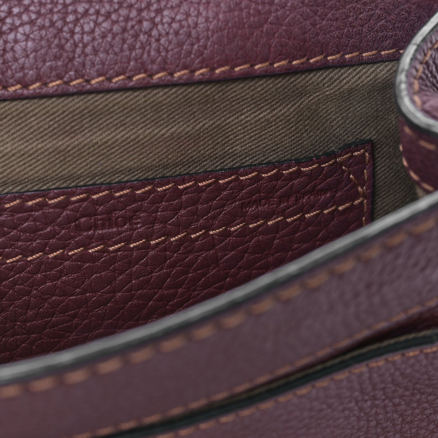 Grained Calfskin Small Marcie Saddle Bag Wild Purple