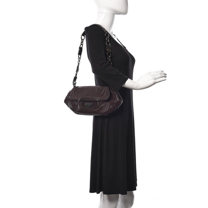 Prada Vitello Shine Shoulder Bag Brown 2 of 10