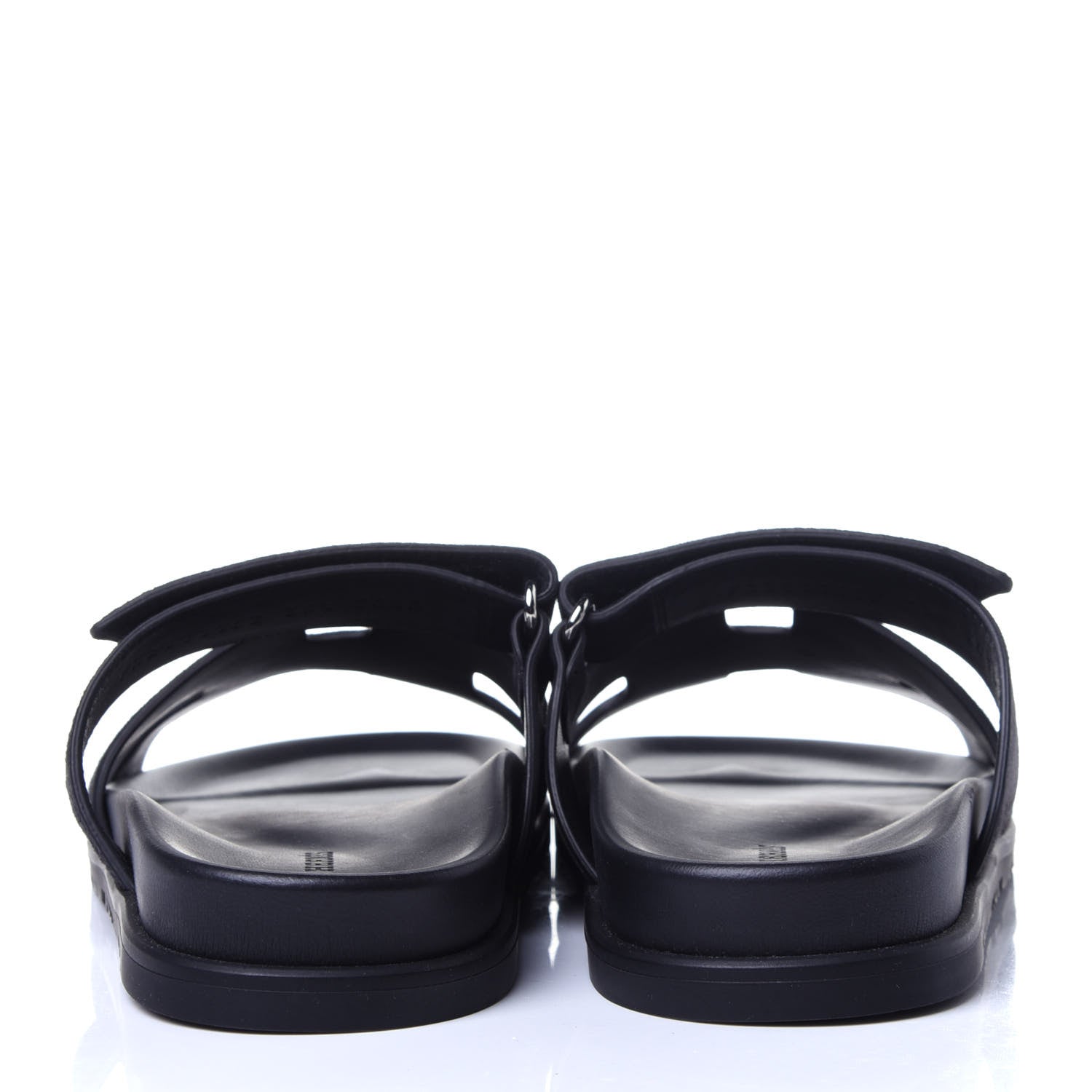 Hermes Suede Womens Chypre Sandals 39.5 Black 6 of 11