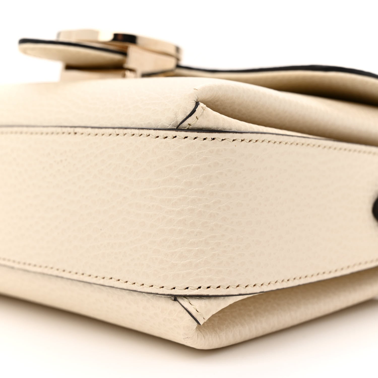 Gucci Dollar Calfskin Interlocking G Crossbody Bag Mystic White 11 of 14