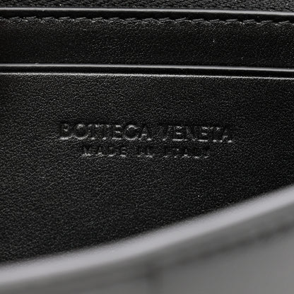 Bottega Veneta Lambskin Maxi Intrecciato Padded Large Flap Wallet Black 6 of 7