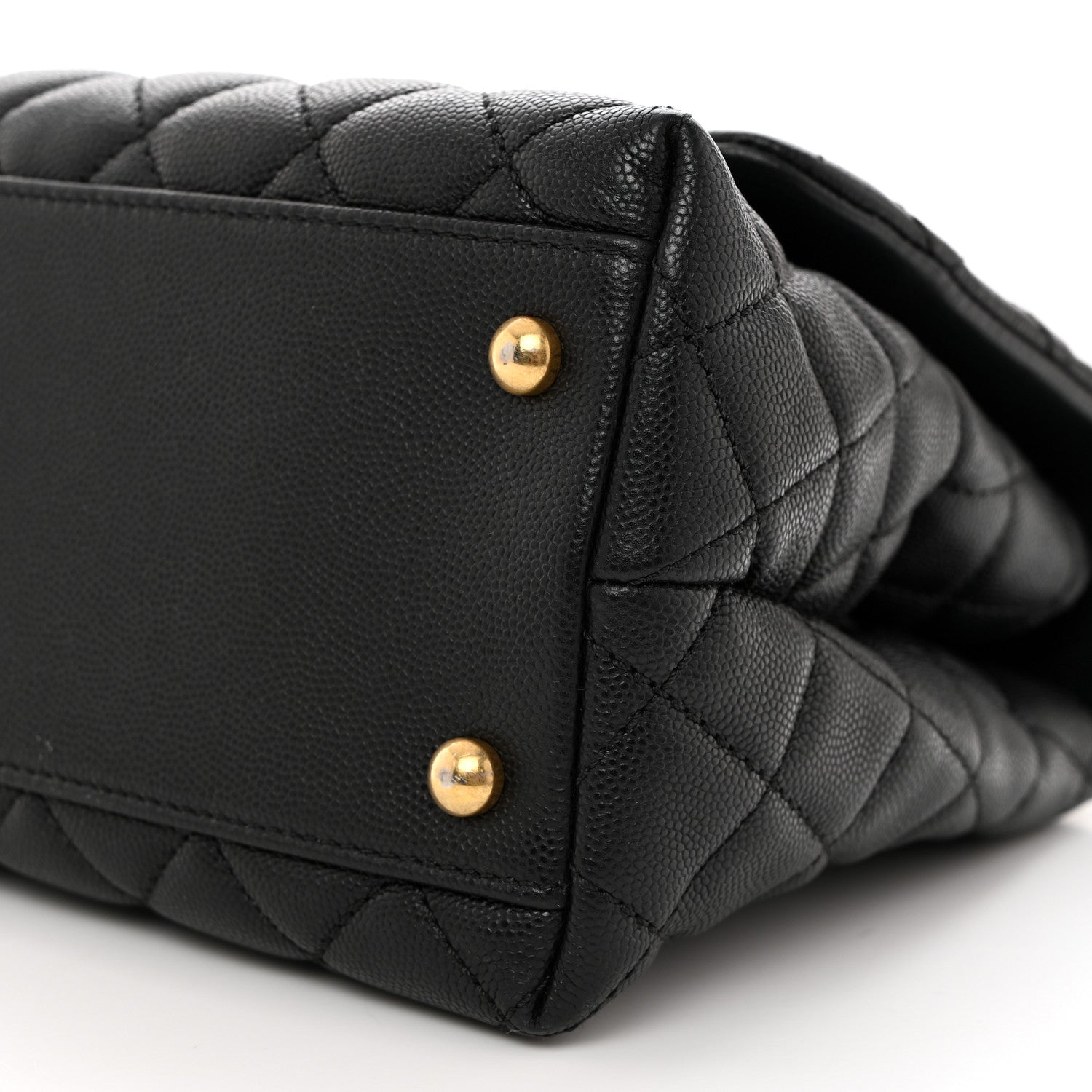 Chanel Caviar Quilted Small Coco Handle Flap Black 10 of 10