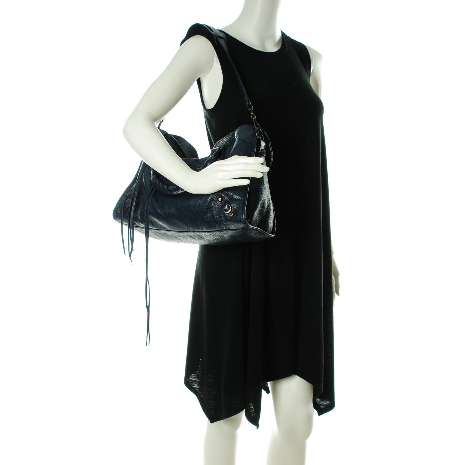 Balenciaga Agneau Classic Hardware City Bleu Obscur 2 of 8