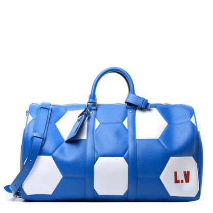 Louis Vuitton Epi World Cup Keepall 50 Blue 1 of 18