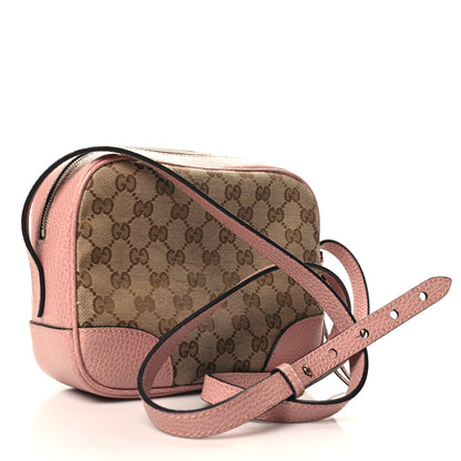 Gucci Monogram Mini Bree Messenger Bag Beige Soft Pink 3 of 10