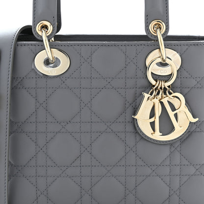 Christian Dior Lambskin Cannage Small My ABC Dior Lady Dior Grey 7 of 9