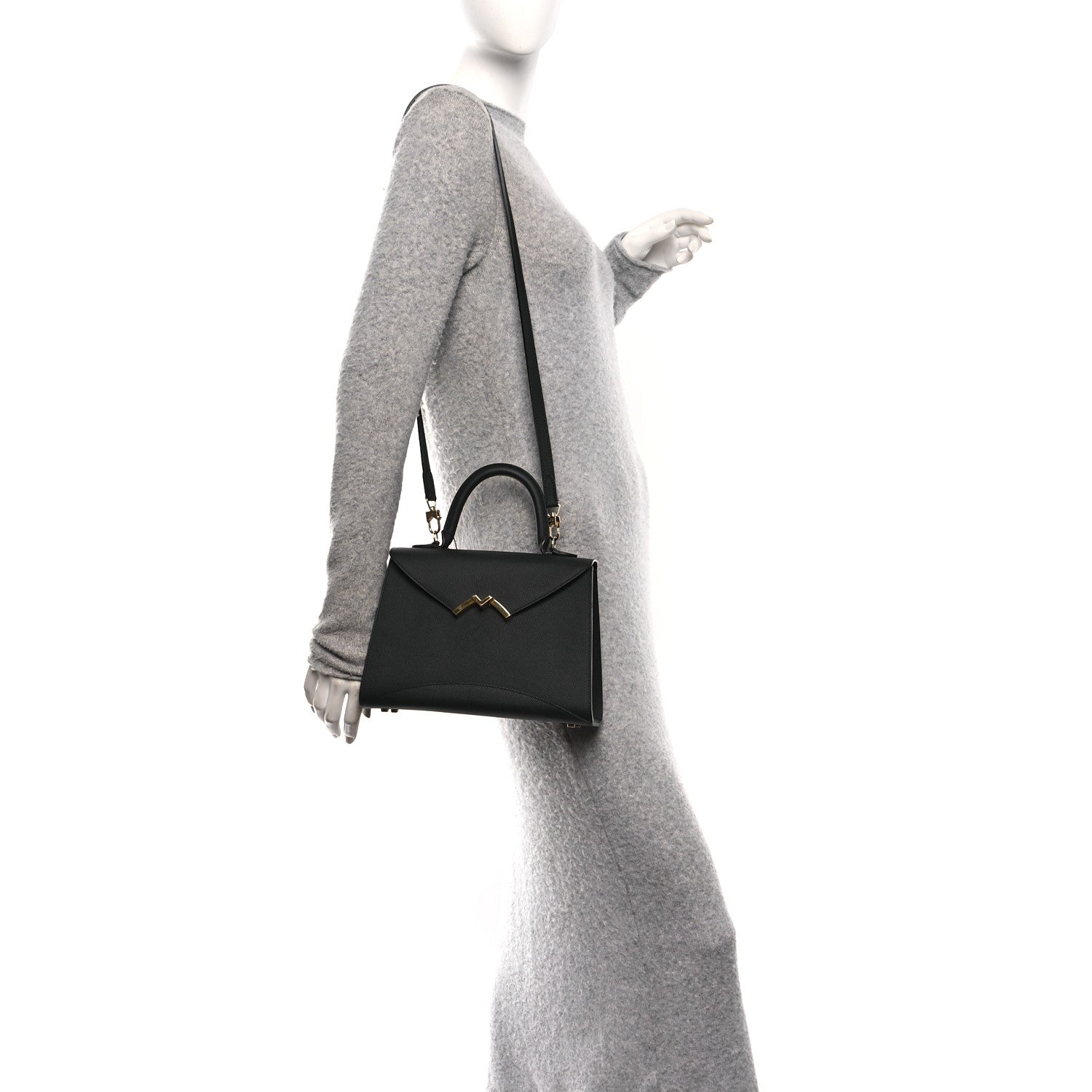 Moynat Carat Calfskin Gabrielle PM Black 2 of 10