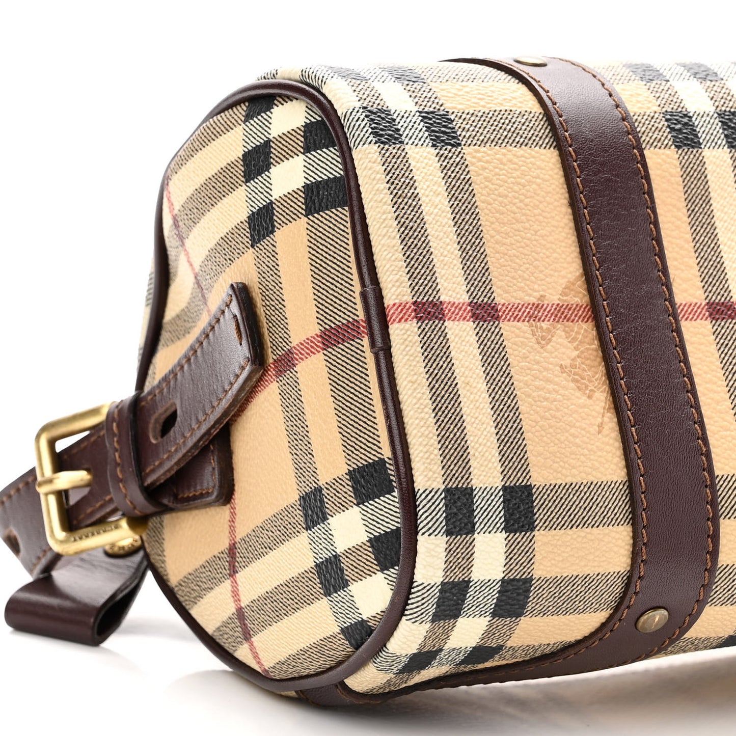 Haymarket Check Barrel Bag Brown