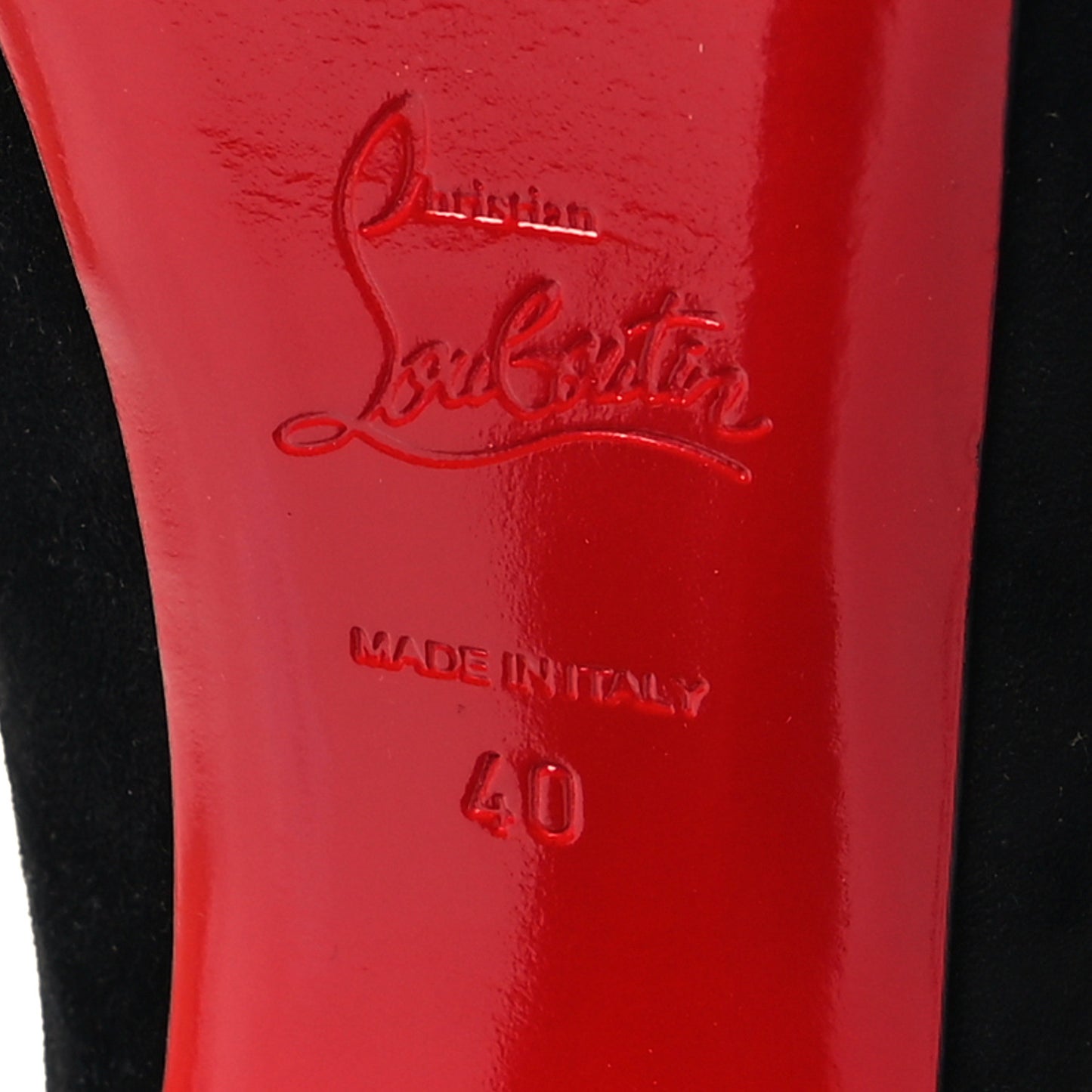 Veau Velours Lace Up NVP 120 Peep Toe Pump 40 Black