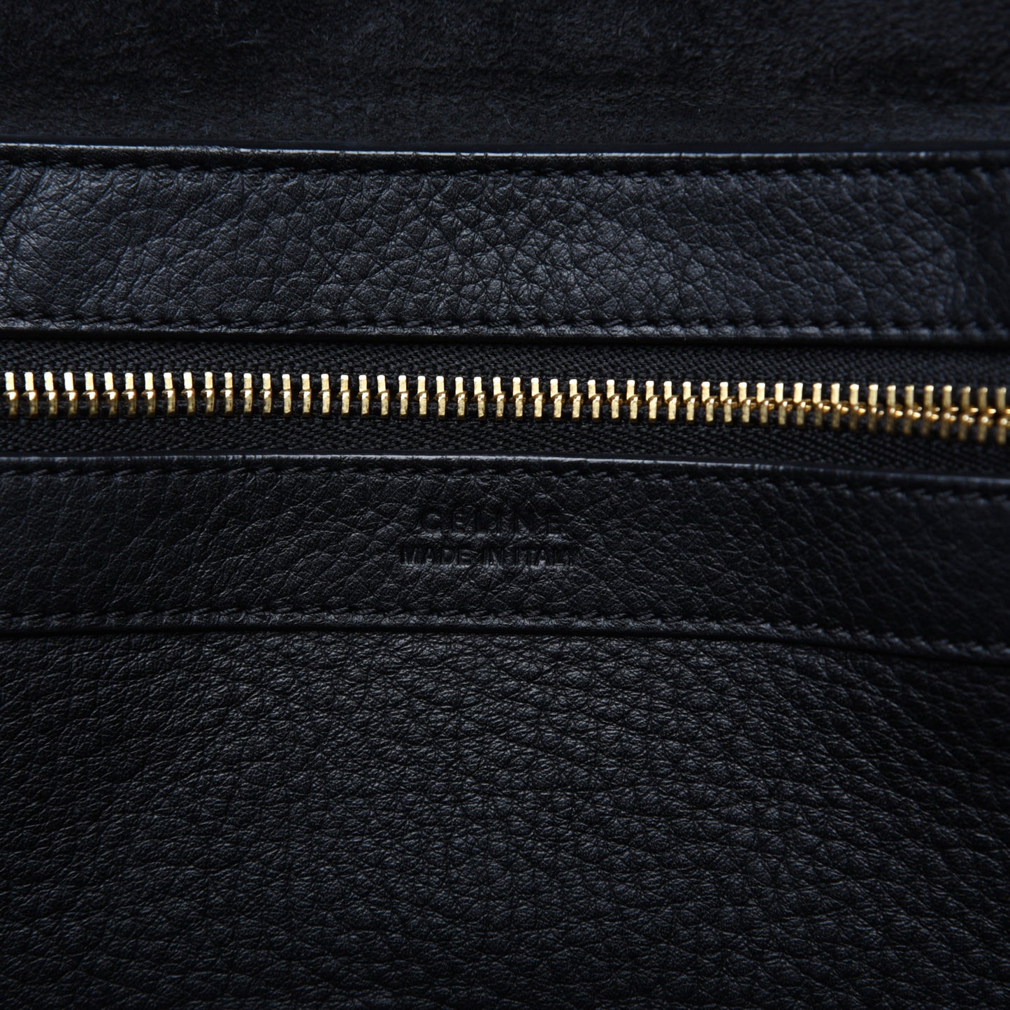 Soft Grained Calfskin Small Belt Cabas Phantom Black