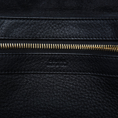 Celine Soft Grained Calfskin Small Belt Cabas Phantom Black 9 of 20