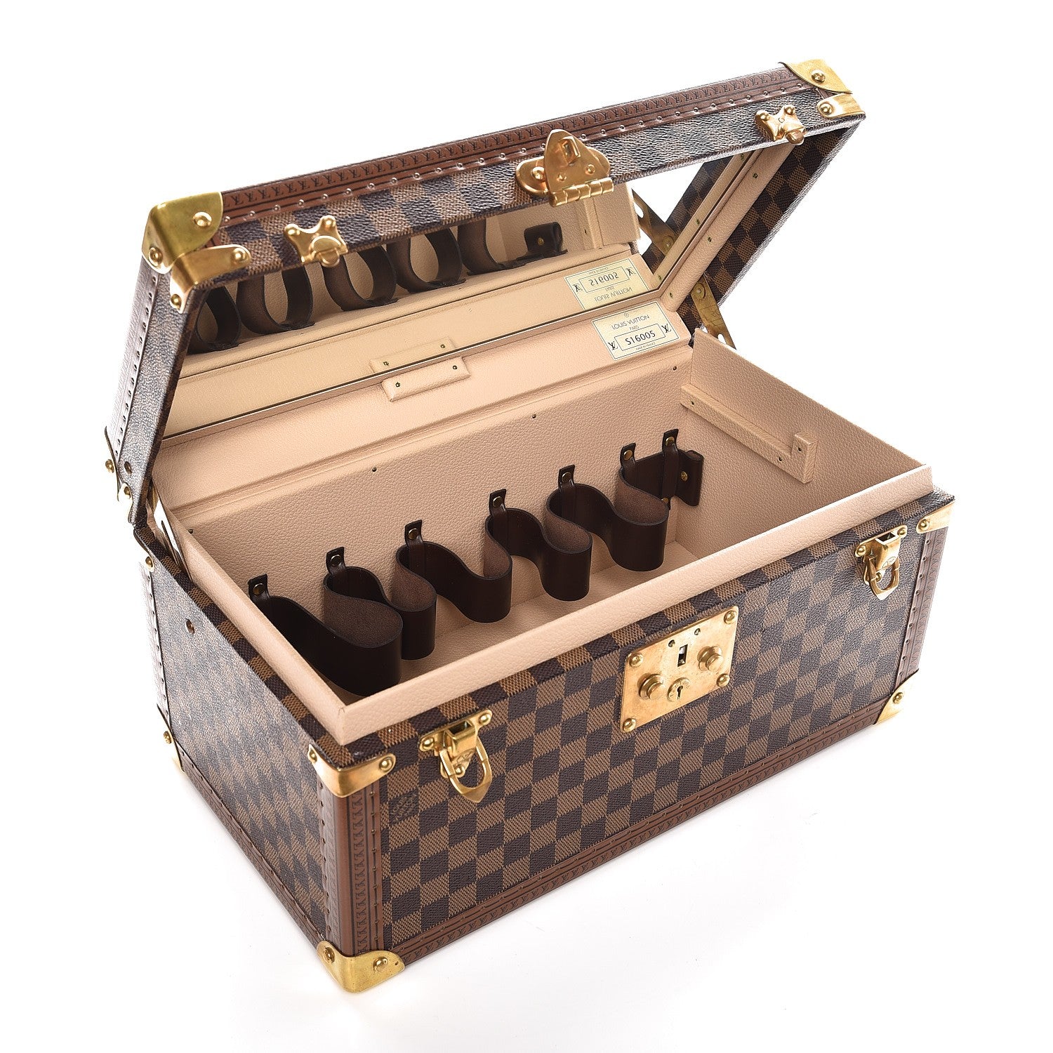 Louis Vuitton Damier Ebene Boite Bouteilles et Glace Beauty Train Case 5 of 11