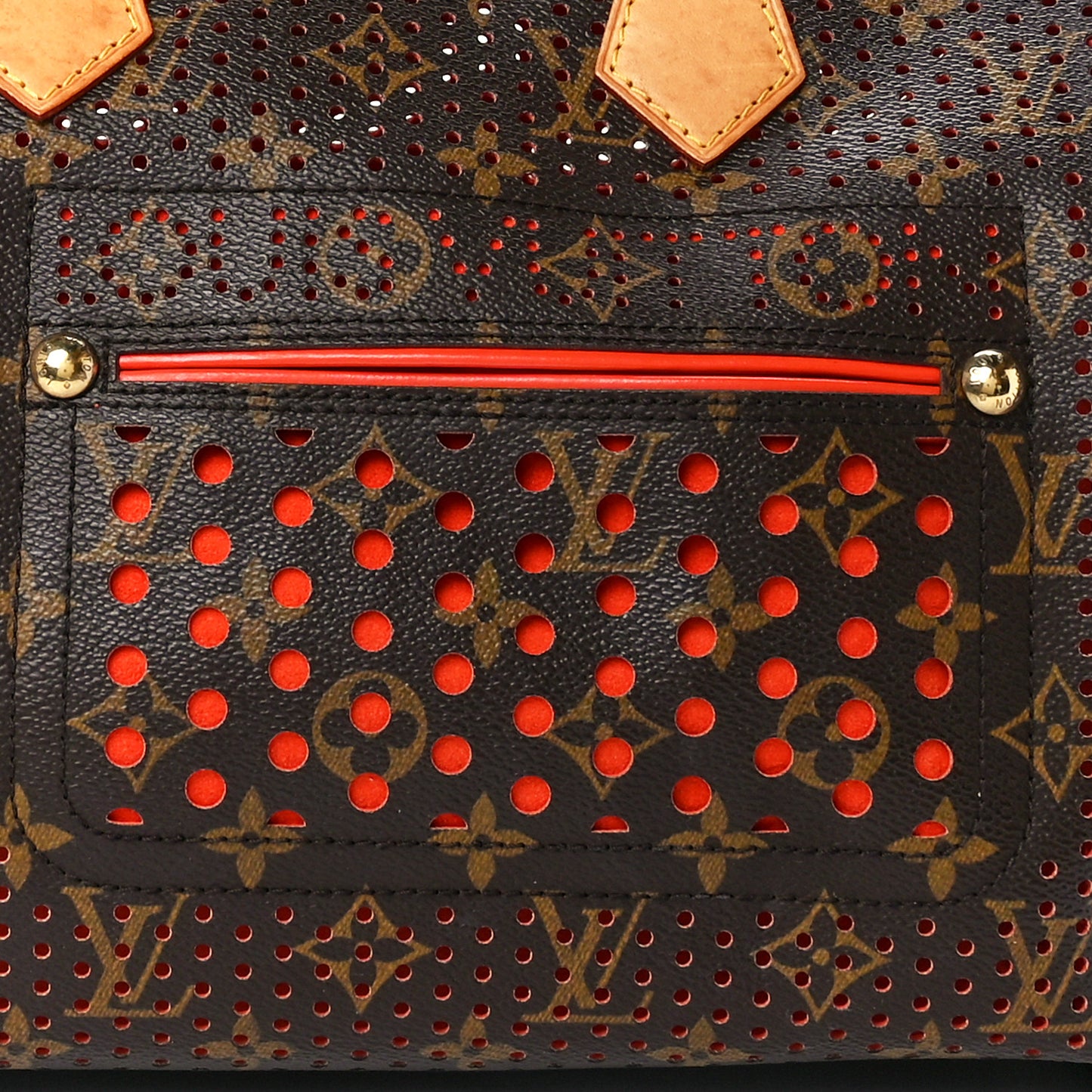 Monogram Perforated Speedy 30 Orange