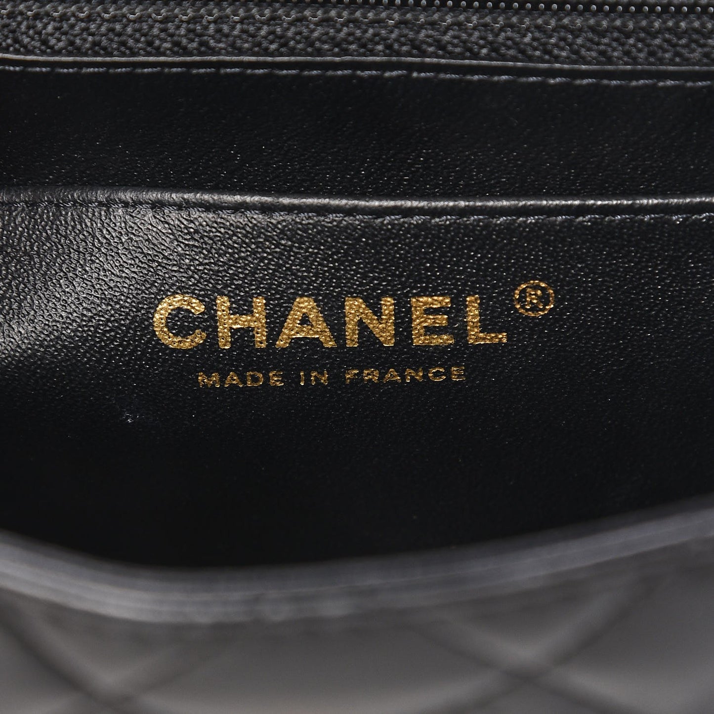 Lambskin Quilted Mini Square Flap Black