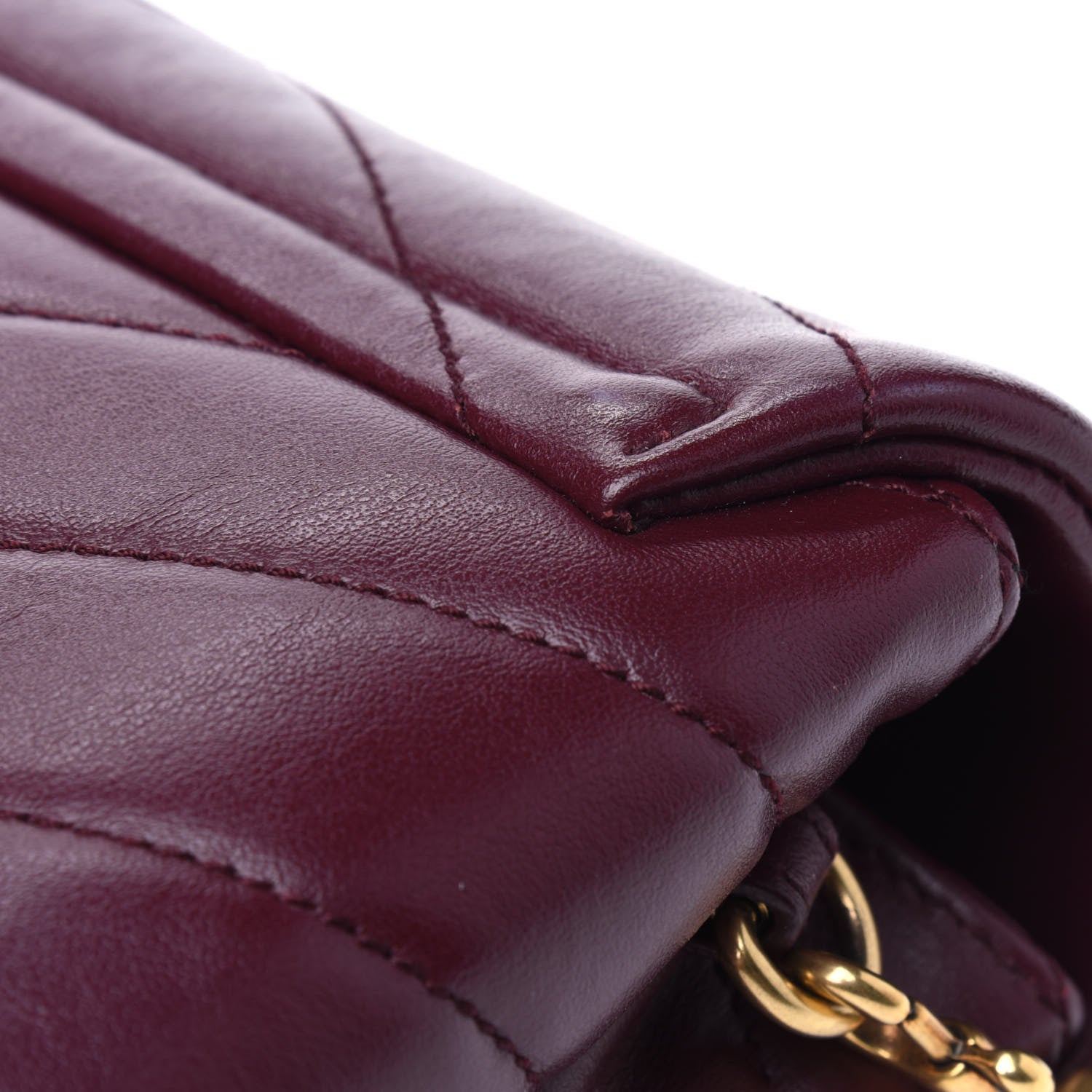 Saint Laurent Calfskin Y Quilted Monogram Toy Loulou Monogram Crossbody Bag Rouge Legion 12 of 15