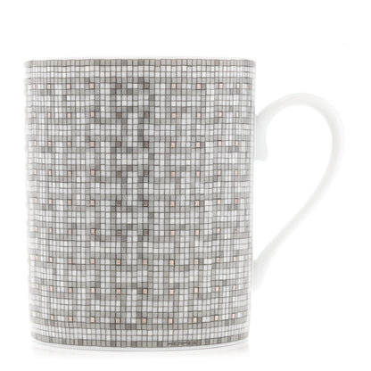 Hermes Porcelain Mosaique au 24 Mug Platinum 1 of 8