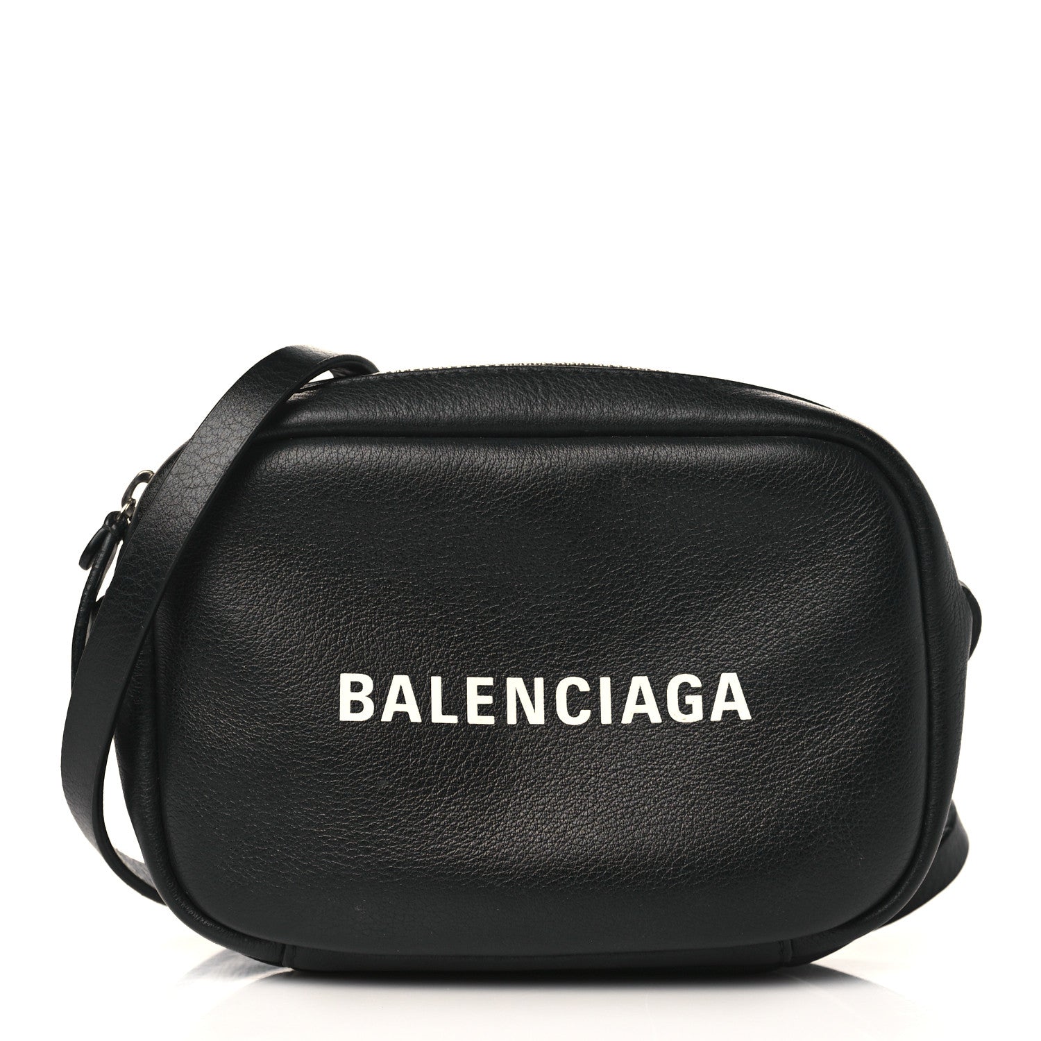 Balenciaga Calfskin Logo XS Everyday Camera Bag Black 1 of 9