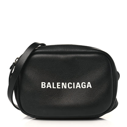 Balenciaga Calfskin Logo XS Everyday Camera Bag Black 1 of 9