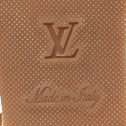 Louis Vuitton Calfskin Monogram Starboard Espadrille Wedge Sandals 40 Tan 8 of 11