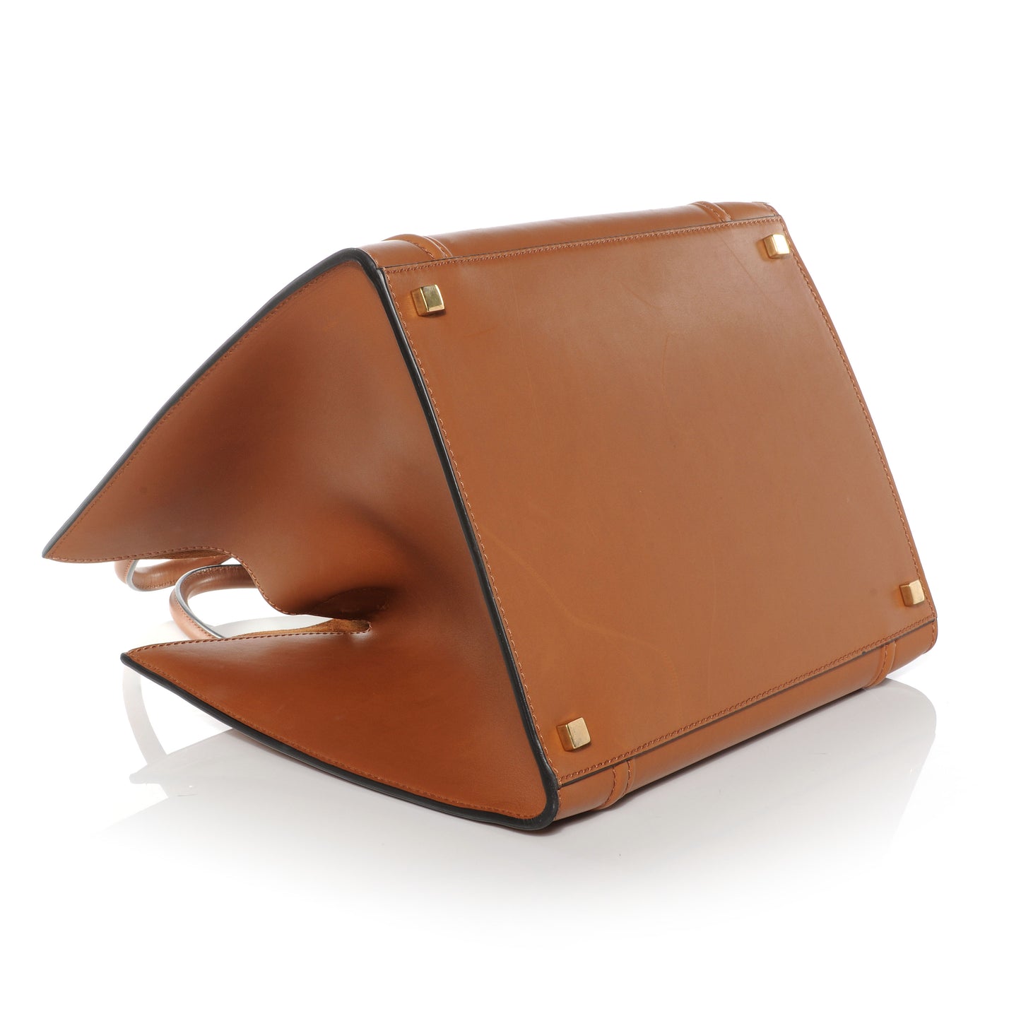 Natural Calfskin Medium Phantom Luggage Tan