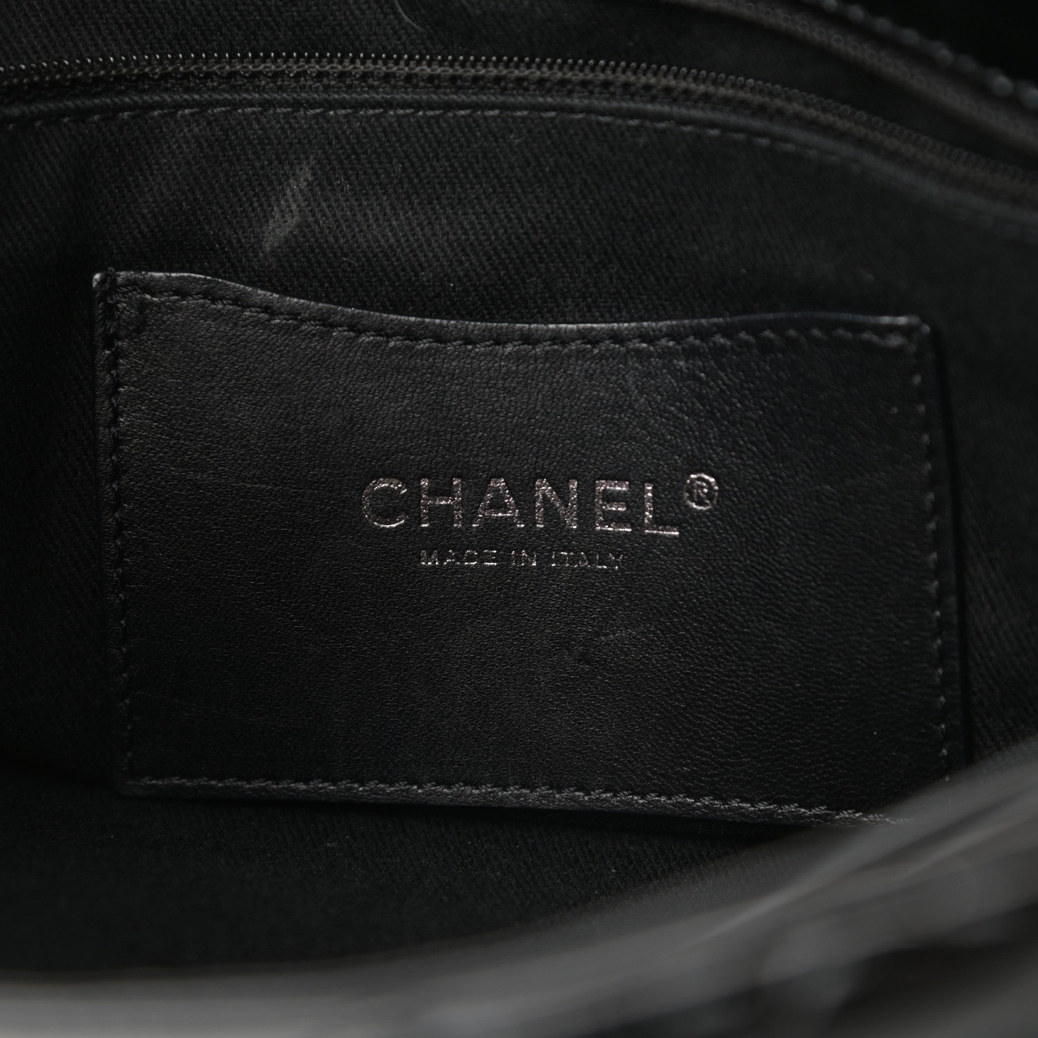 Chanel Patent Quilted Large Just Mademoiselle Bowling Bag Black 6 of 15
