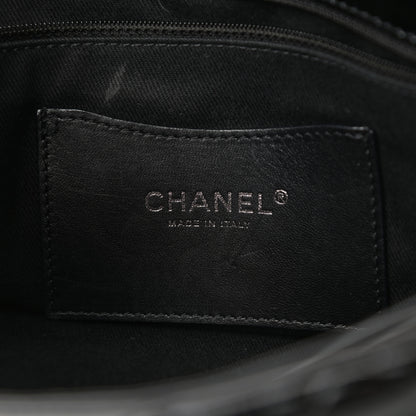 Chanel Patent Quilted Large Just Mademoiselle Bowling Bag Black 6 of 15