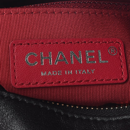 Chanel Aged Calfskin Quilted Small Gabrielle Hobo Black 6 of 9