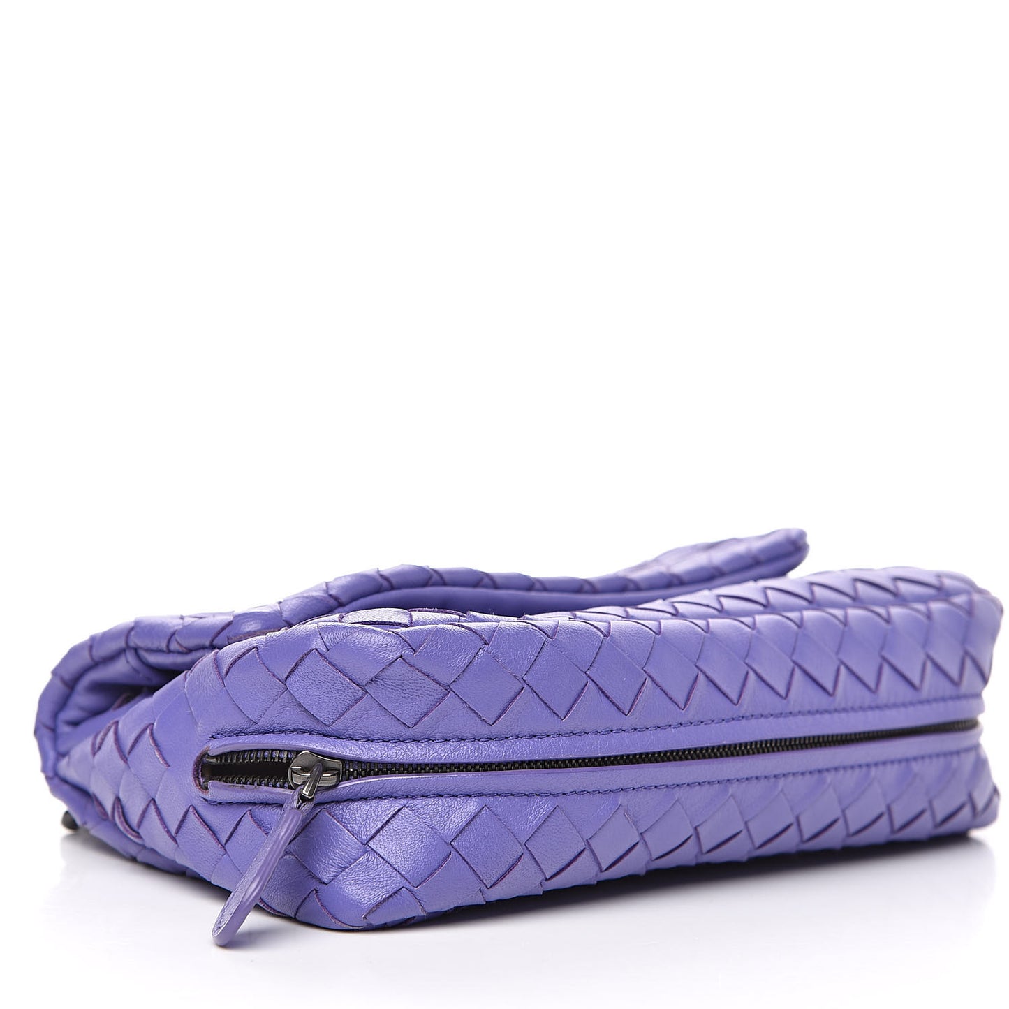 Nappa Intrecciato Mini Chain Messenger Lavender