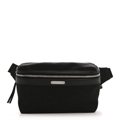 Saint Laurent Canvas Calfskin City Belt Bag Black 1 of 13