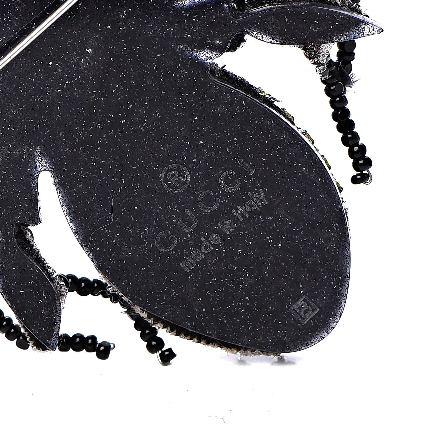 Metal Crystal Bee Brooch Black Yellow