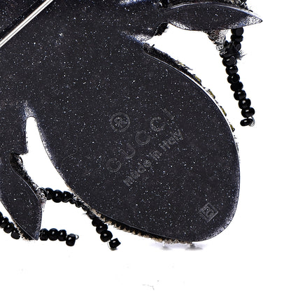 Gucci Metal Crystal Bee Brooch Black Yellow 4 of 6