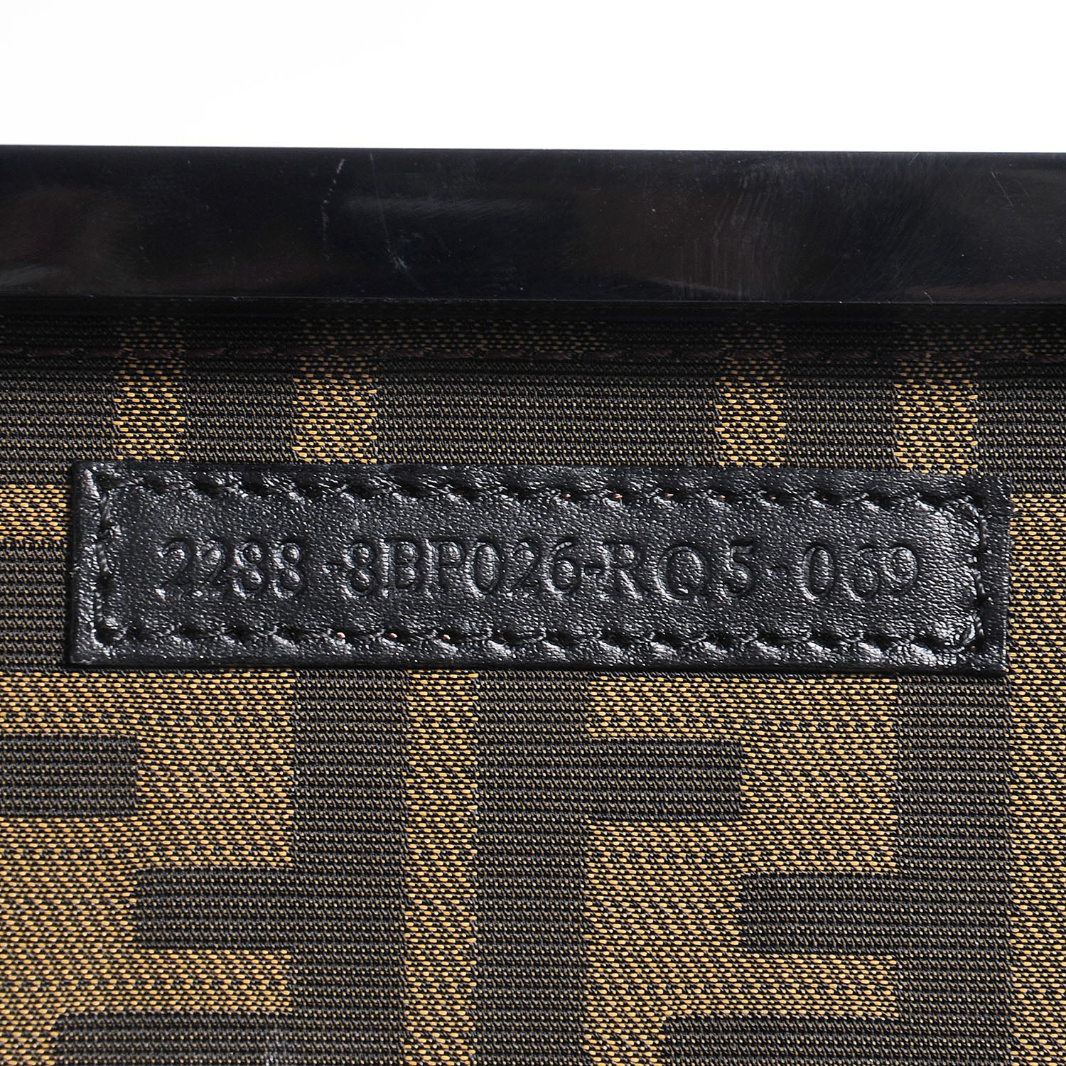 Fendi Resin FF Clutch Black Gold 9 of 9