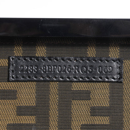 Fendi Resin FF Clutch Black Gold 9 of 9