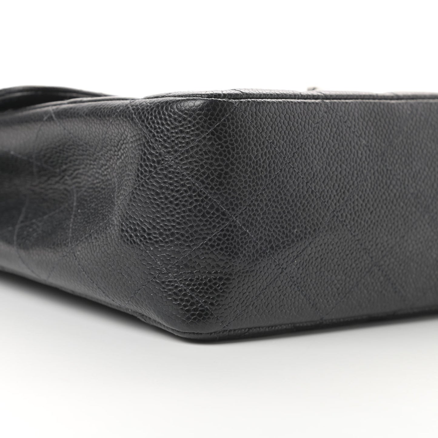 Caviar Quilted Jumbo Single Flap Black