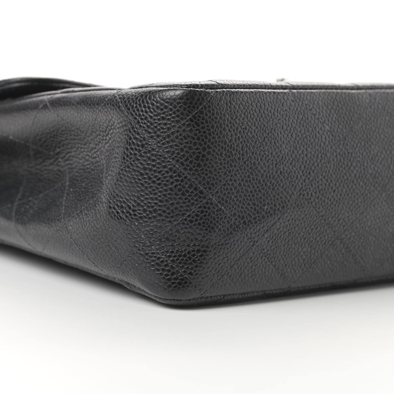 Chanel Caviar Quilted Jumbo Single Flap Black 9 of 14