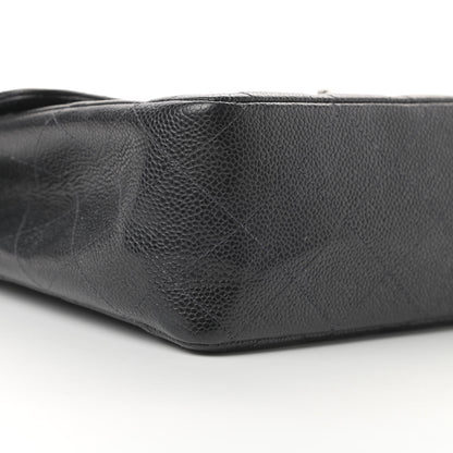 Chanel Caviar Quilted Jumbo Single Flap Black 9 of 14