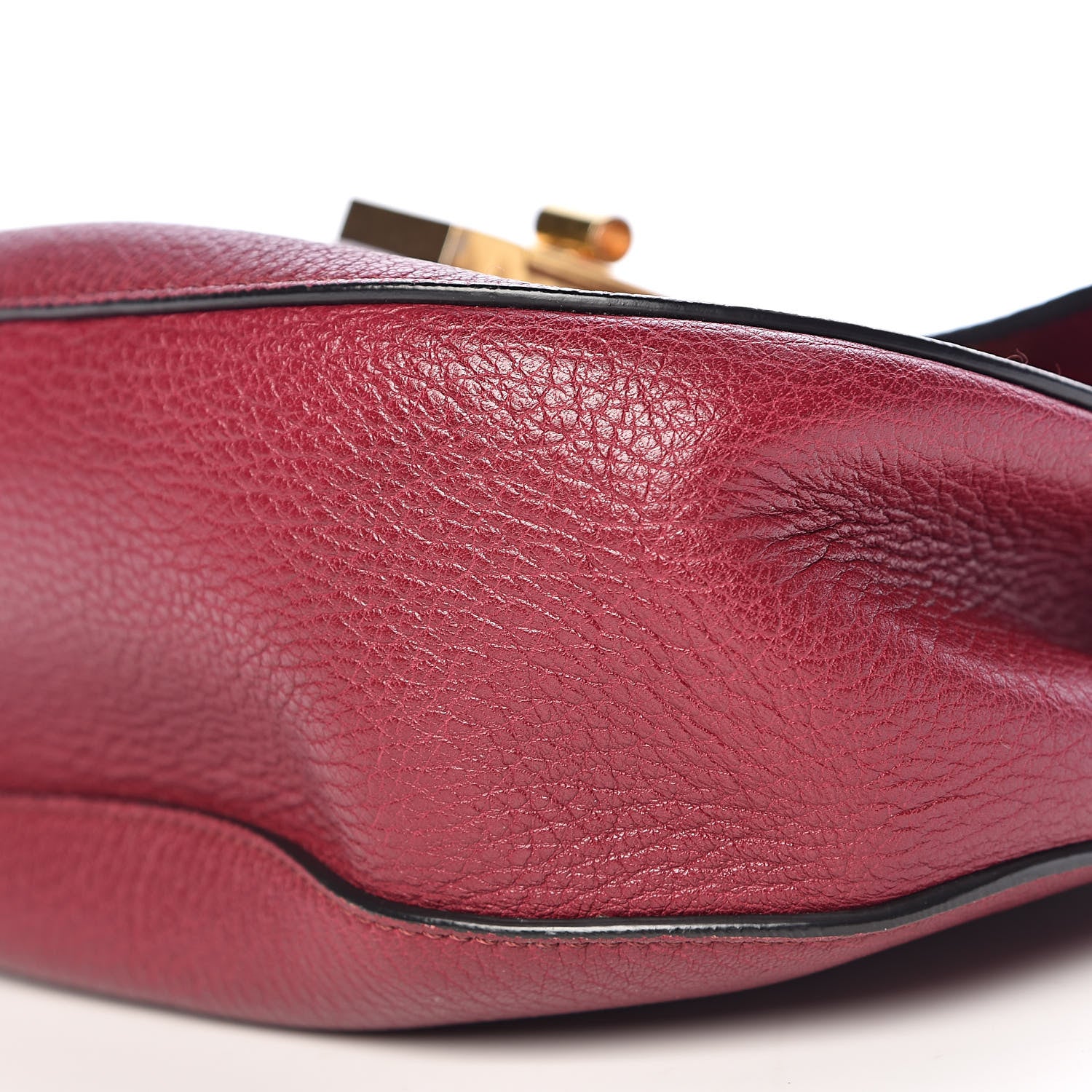 Chloe Grained Lambskin Drew Shoulder Bag Wine Purple 7 of 9