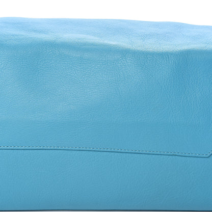 Balenciaga Supple Calfskin Papier A4 Tote Bleu Caraibes 14 of 21
