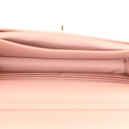 Chanel Caviar Quilted Camellia Wallet On Chain WOC Light Pink 5 of 11