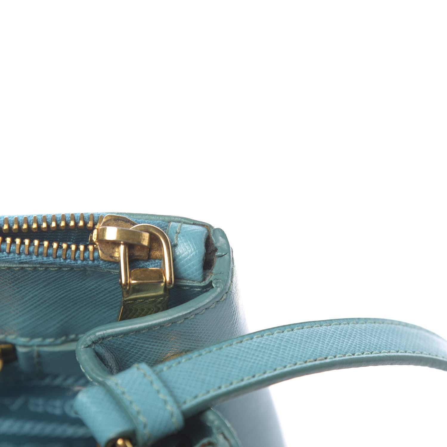 Prada Saffiano Medium Galleria Double Zip Tote Turchese 11 of 18