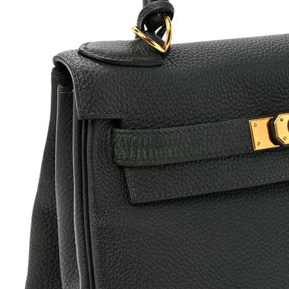 Hermes Togo Kelly Retourne 28 Vert Fonce 16 of 16