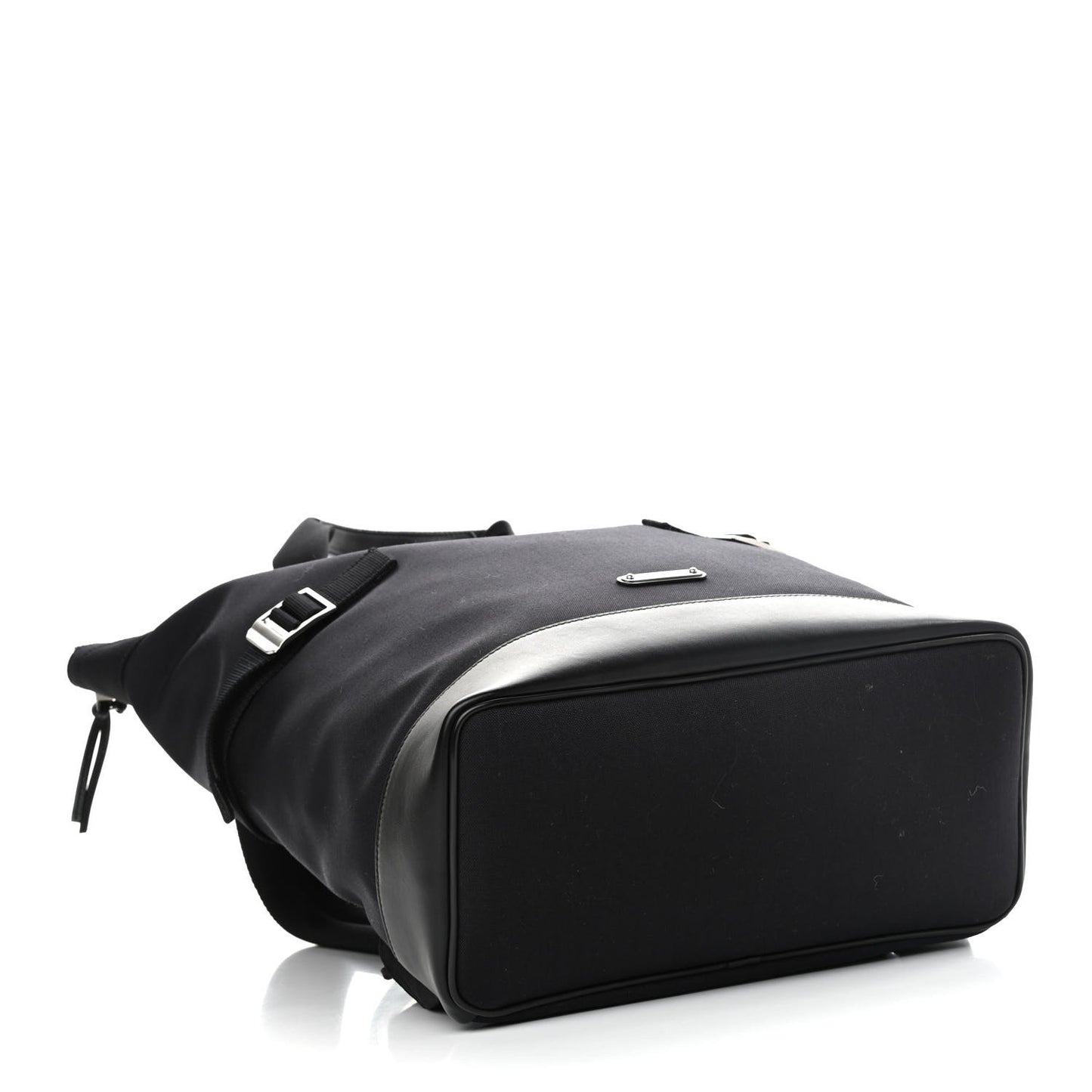 Canvas Calfskin Rivington Race Convertible Backpack Black