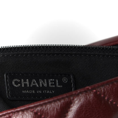 Chanel Goatskin Quilted Medium City Rock Flap Burgundy 8 of 9