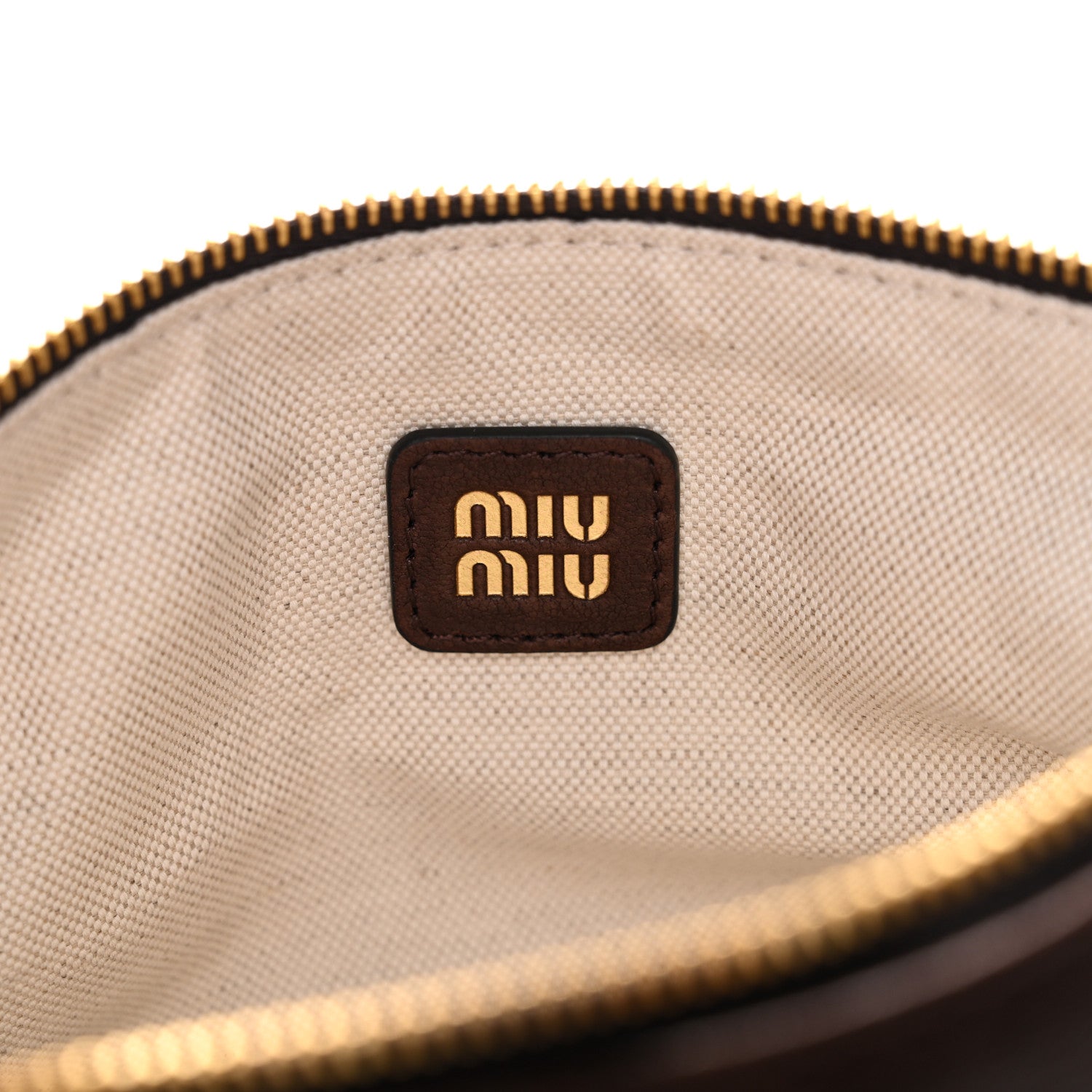 Miu Miu Nappa Aviator Mini Pouch Briarwood 1828514 – FASHIONPHILE