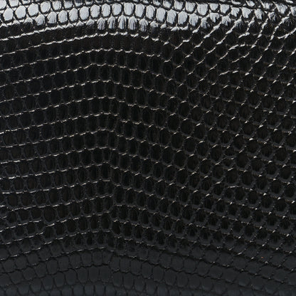 Hermes Lizard Calvi Card Case Black 9 of 9