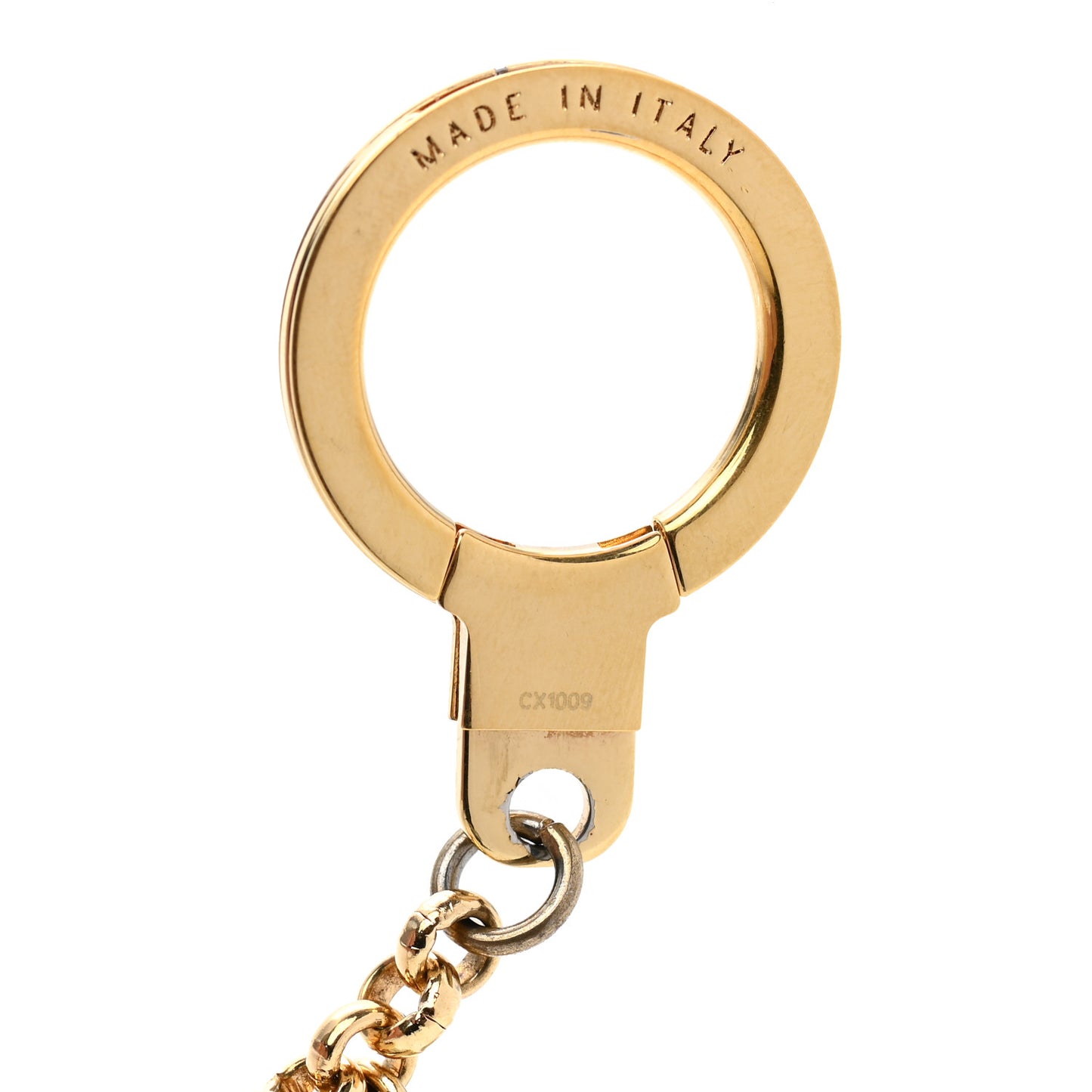 Enamel Looping Key Chain Bag Charm Multicolor