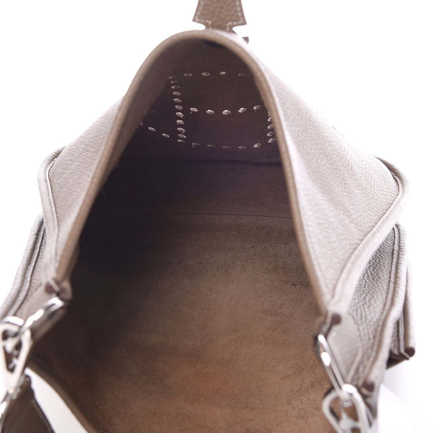 Hermes Taurillon Clemence Evelyne III PM Etoupe 16 of 30