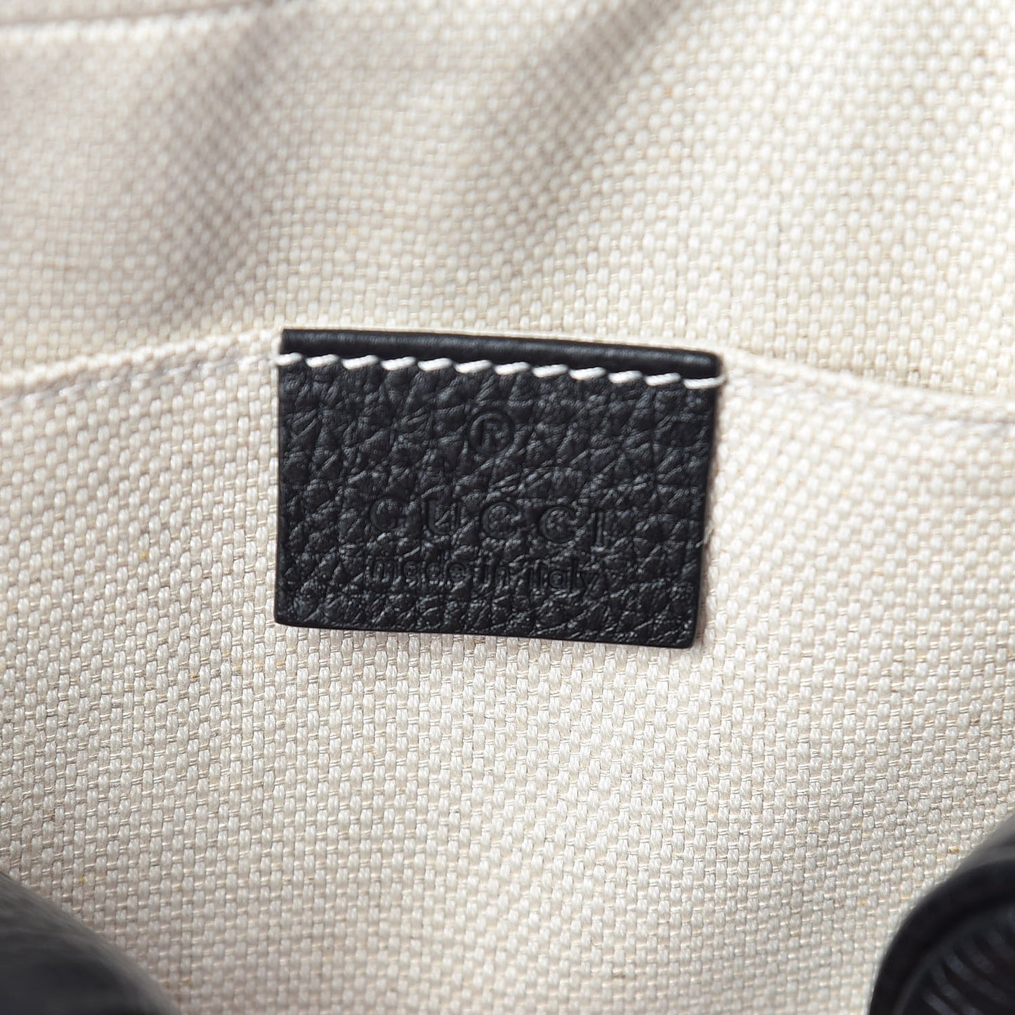 Pebbled Calfskin Small Soho Disco Bag Black