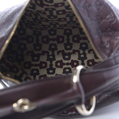 Gucci Guccissima Medium Horsebit Chain Hobo Dark Brown 5 of 10