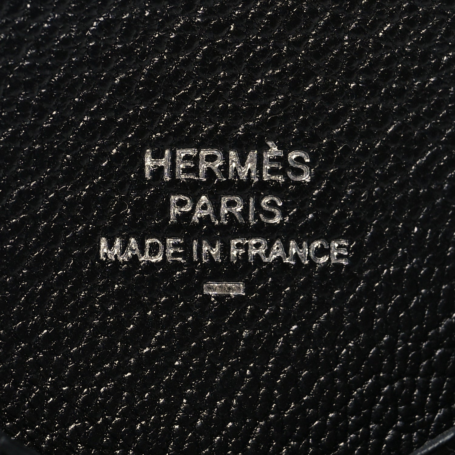 Hermes Lizard Calvi Card Case Black 8 of 10